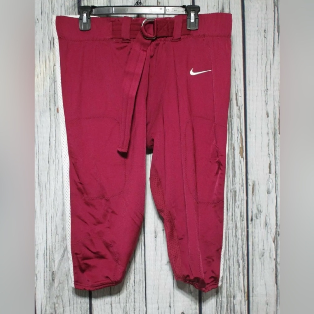 Nike Vapor Pro Football Pants Maroon White CI3771-612 Size XL NEW $75 R2